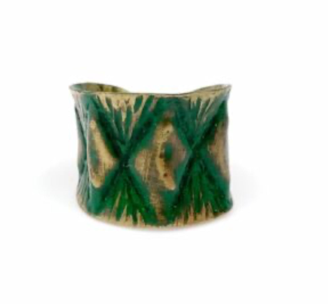 Hand Crafted Rings Green