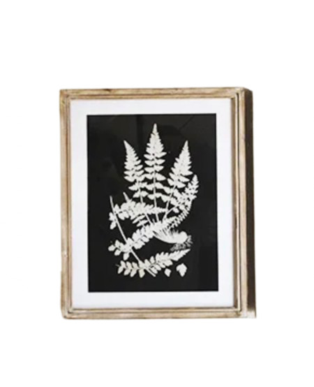 Fern Wall Decor Wood Framed