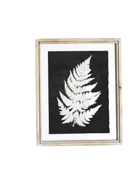 Fern Wall Decor Wood Framed