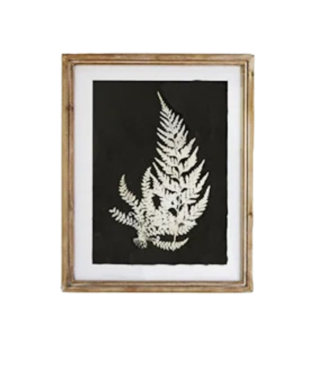 Fern Wall Decor Wood Framed