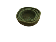 Load image into Gallery viewer, Woven Mini Bowls Olive Green
