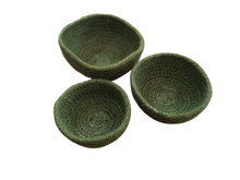 Load image into Gallery viewer, Woven Mini Bowls Olive Green
