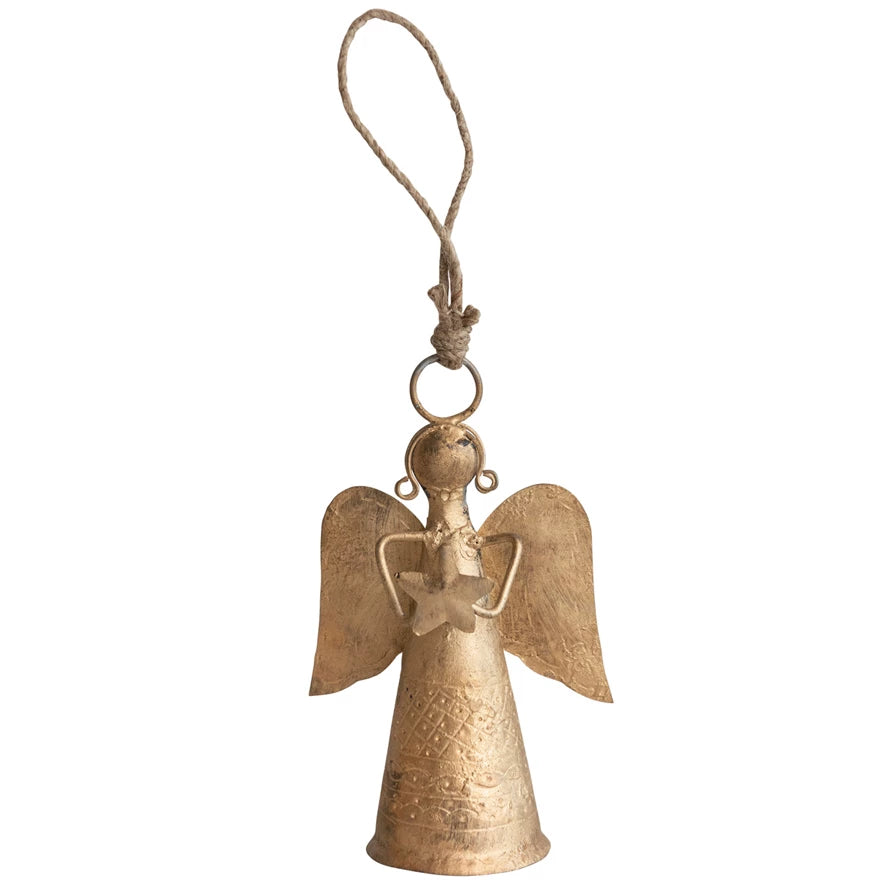 Metal Angel Bell Ornament 7