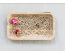 Load image into Gallery viewer, Hand Carved Mango Wood Tray
