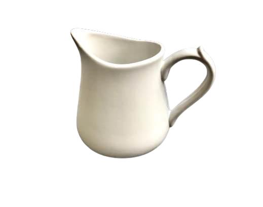 Stoneware Pitcher White 6"