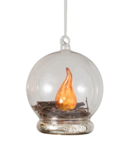 Campfire Lighted Ornament