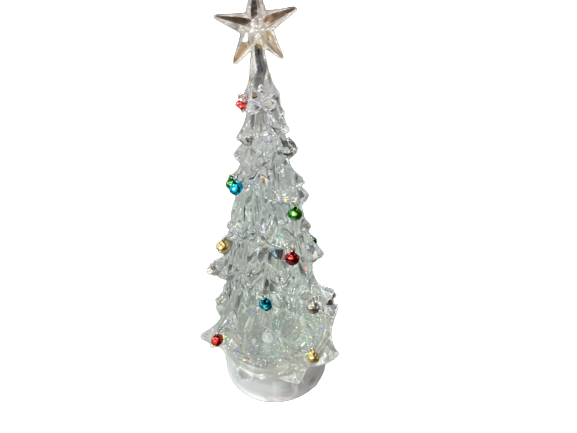 Light Up Glitzmas Clear Tree