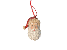 Load image into Gallery viewer, Santa Head Resin Ornament
