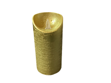 Load image into Gallery viewer, Gold Finish LED Flicker Candle
