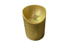 Load image into Gallery viewer, Gold Finish LED Flicker Candle
