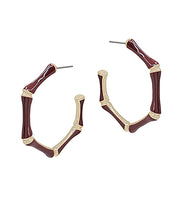 Load image into Gallery viewer, Bamboo Shaped Earrings
