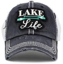 Load image into Gallery viewer, Lake Life Distressed Hat
