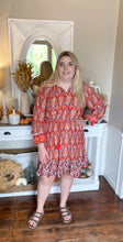 Load image into Gallery viewer, Boho Tassel Buttoned Dress
