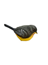 Load image into Gallery viewer, Resin Bird Black/Yellow 4&quot;
