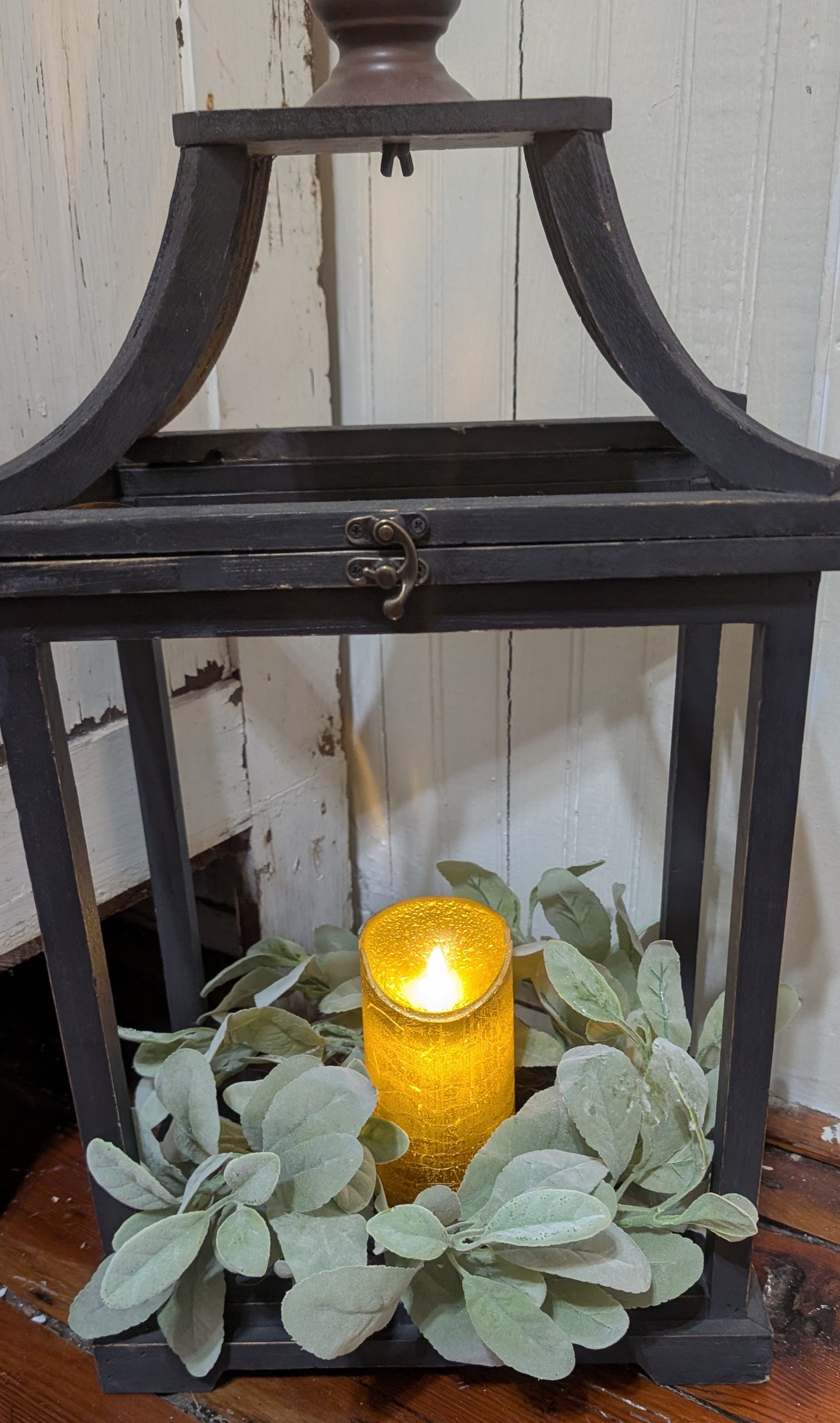 Flocked Lambs Ear Wreath