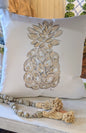 Pineapple Oyster Hand Painted Pillow