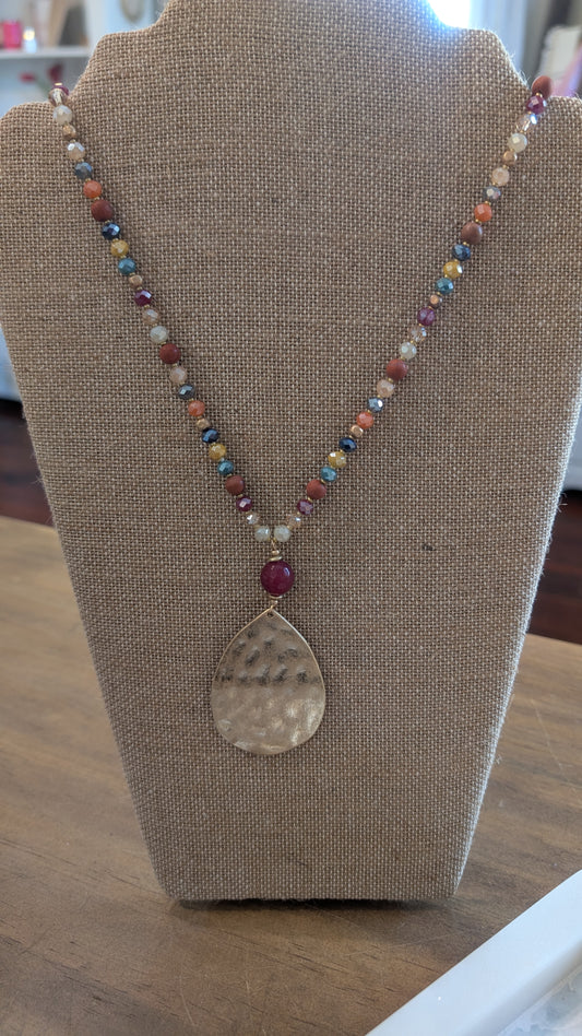 Beaded Pendant Necklace