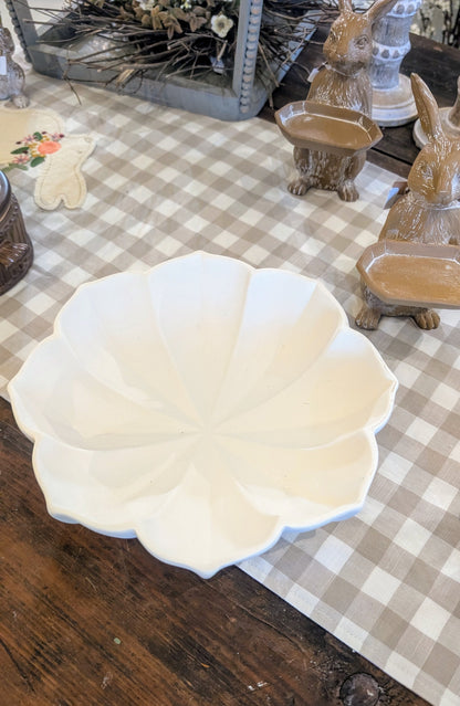 Scalloped Ceramic Bowl