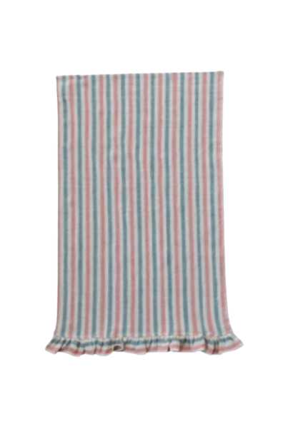 Cotton Tea Towel W/Ruffle