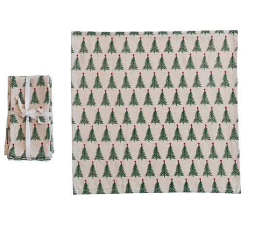 Christmas Tree Cotton Napkins