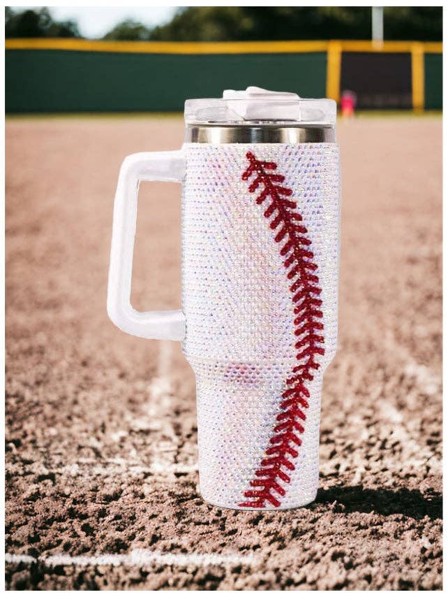 Bling Baseball Tumbler