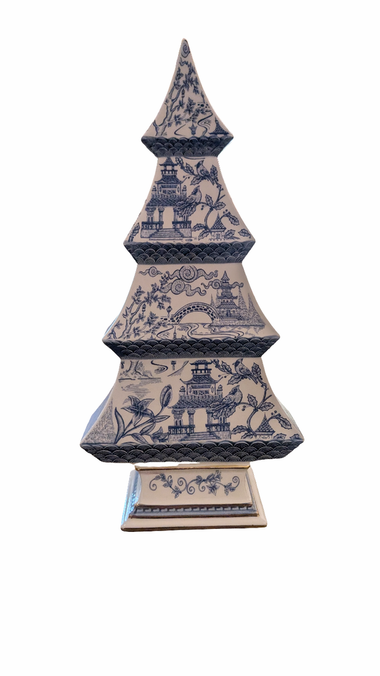 Ceramic Tree w/ Pagoda Design