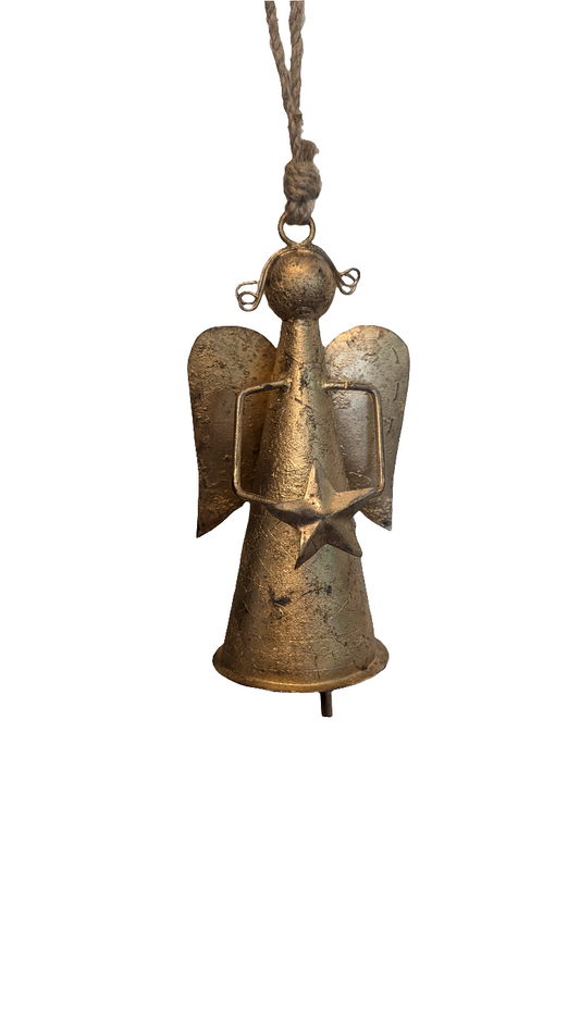 Metal Angel Bell Ornament