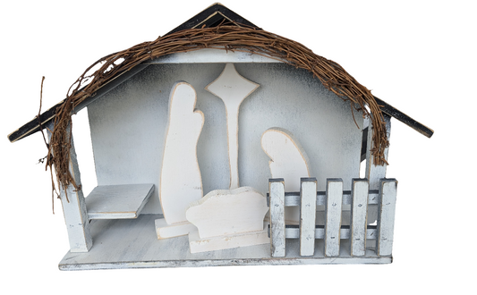 Large Nativity Stable w/Figures