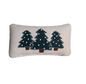 Cotton Sub Lumbar Pillow w/Christmas Trees