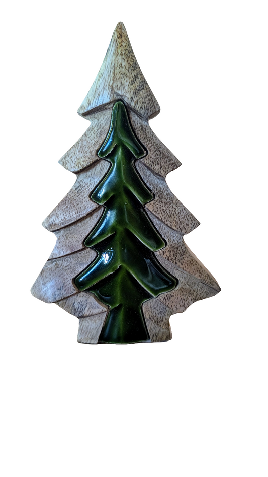 3D Wood & Enamel Tree