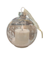 Frosty LED Candle In Ball Ornament