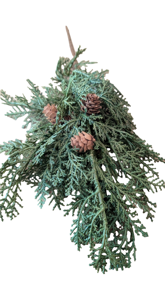 Cedar Pine Bush w/Pinecone