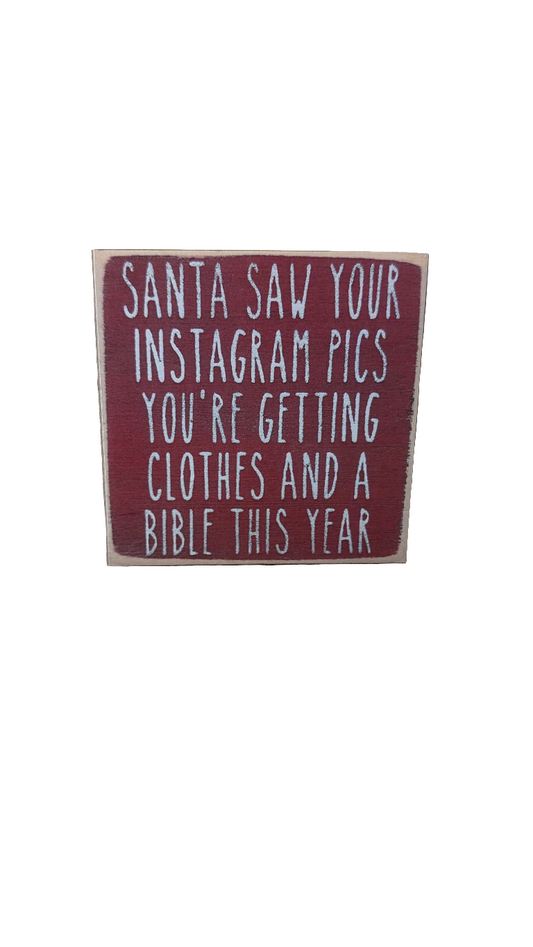 Block Sign Santa Saw