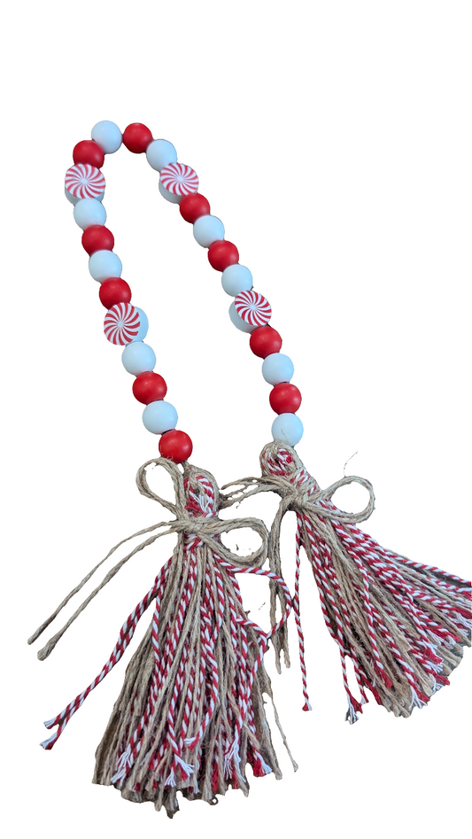 Candy Cane Blessing Beads