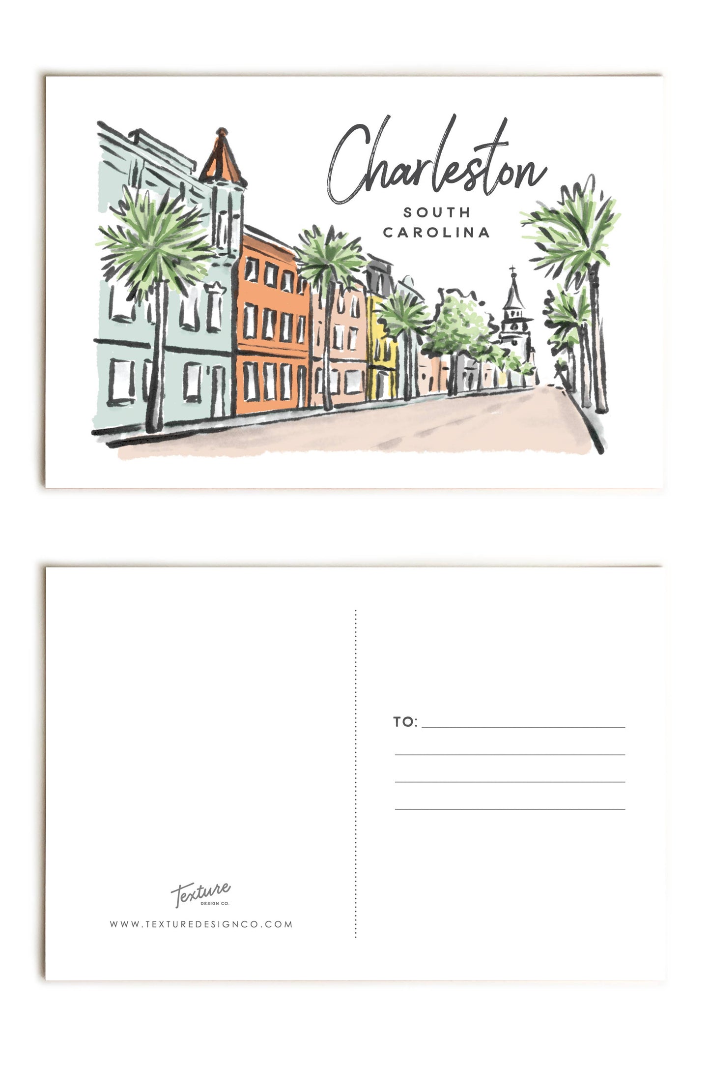 The Charleston Postcard - Sherbet Streets Collection