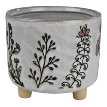 Load image into Gallery viewer, Floral Ceramic Pot
