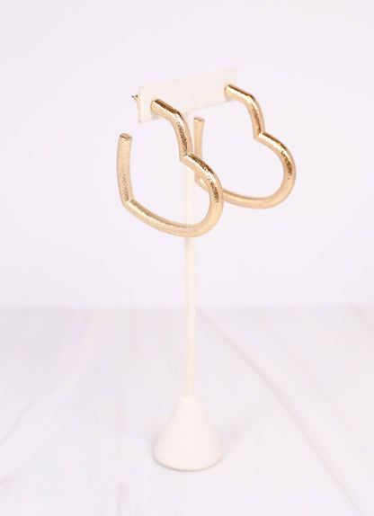 Harland Heart Hoop Earring