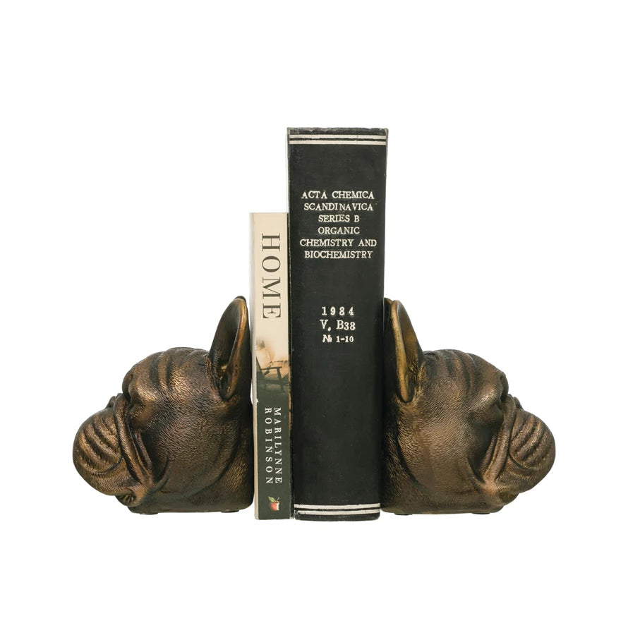 Bull Dog Book Ends