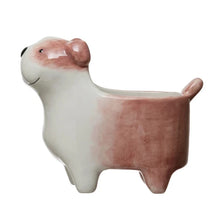 Load image into Gallery viewer, Ceramic Dog Planters
