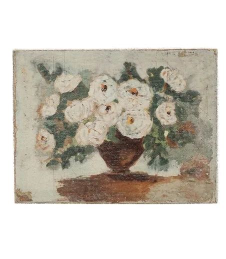 Canvas Painted Floral Print