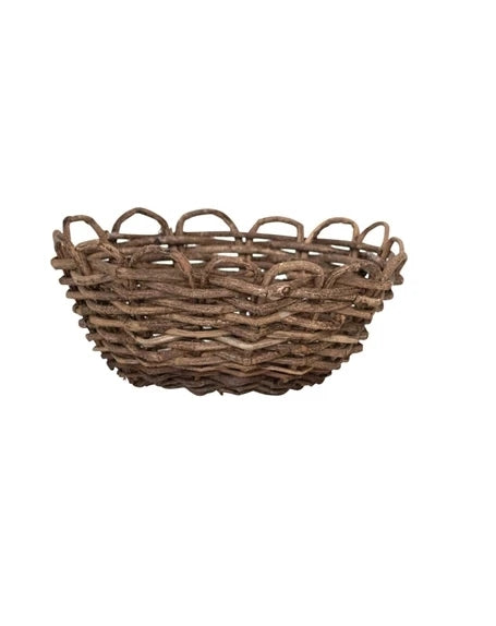 Round Vine Scalloped Edge Bowls