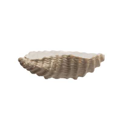 Stoneware Oyster Shell Dish