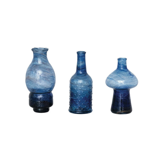 Blown Glass Vase Blue