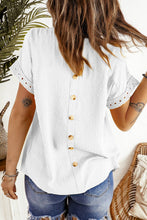 Load image into Gallery viewer, Eyelet White Blouse
