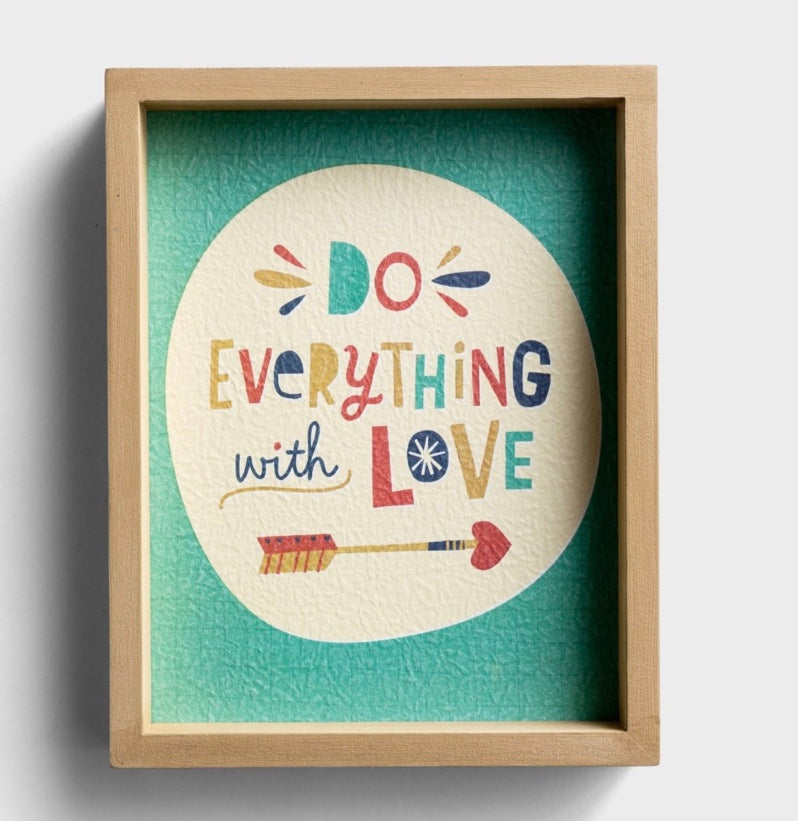 Do Everything with Love Framed Wall Art