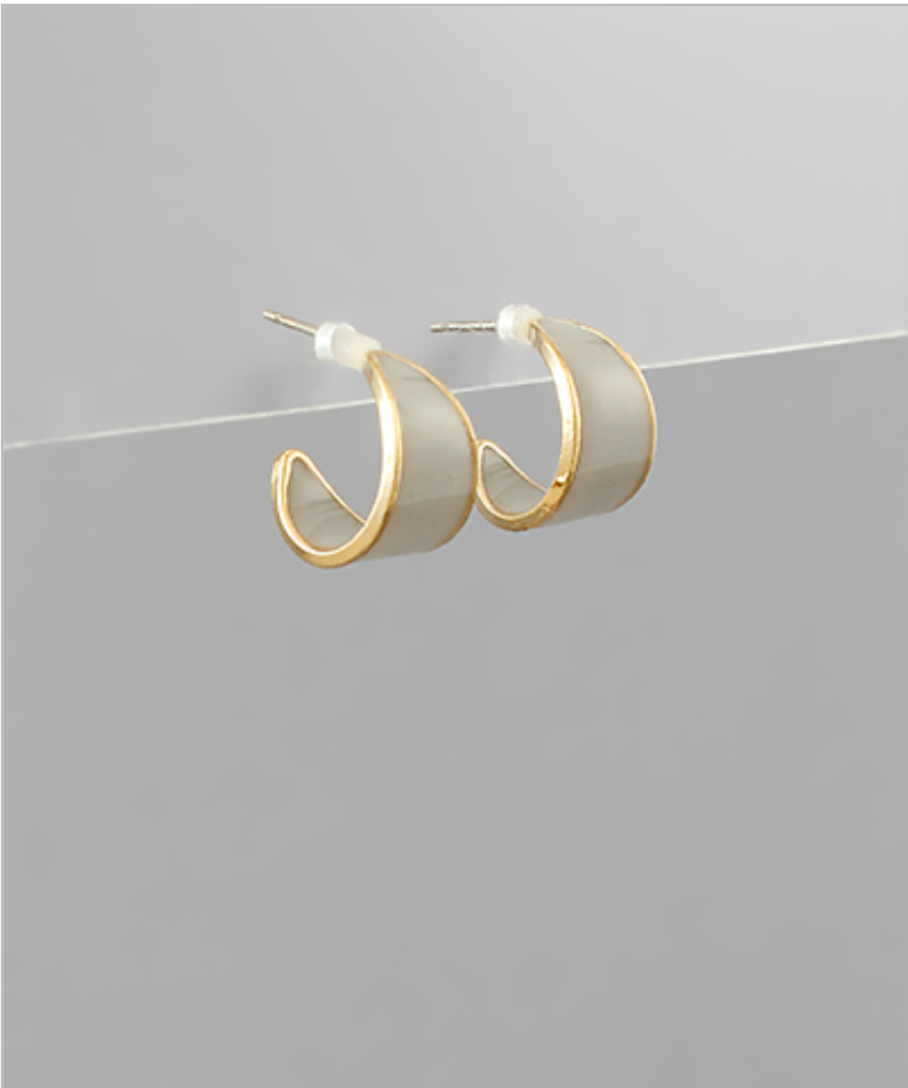 Acrylic Hoop Earrings
