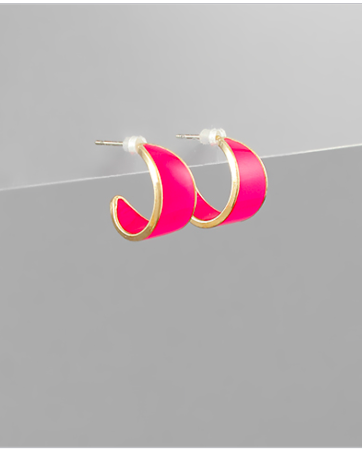 Acrylic Hoop Earrings