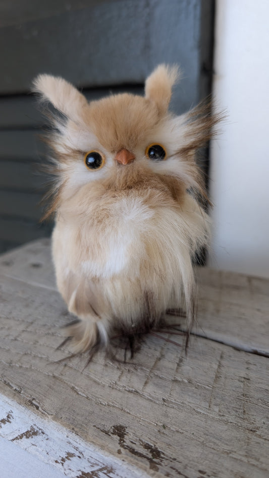 Feathered Owl Ornament