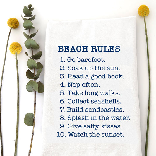 Beach Rules Towel