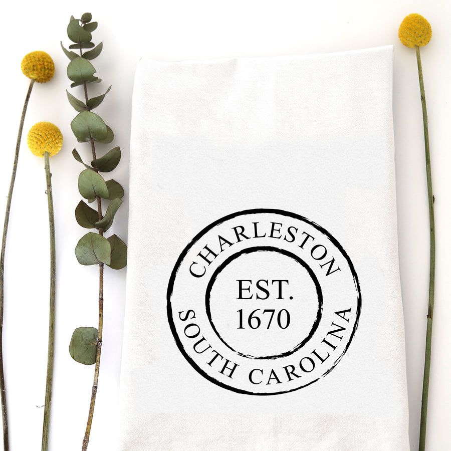 Charleston EST. Tea Towel